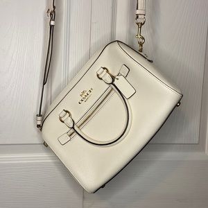 NWOT COACH white leather bag